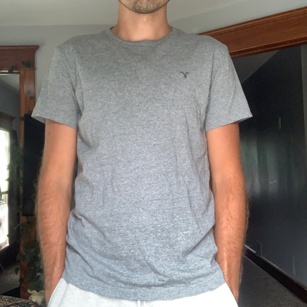 American Eagle, basic t-shirt, Grey